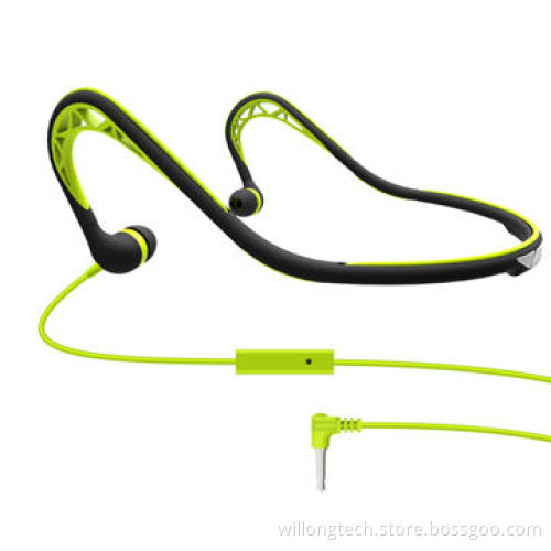 Sweat-proof Neckband Earphones with 32 Ohms Impedance, Sports Earphones